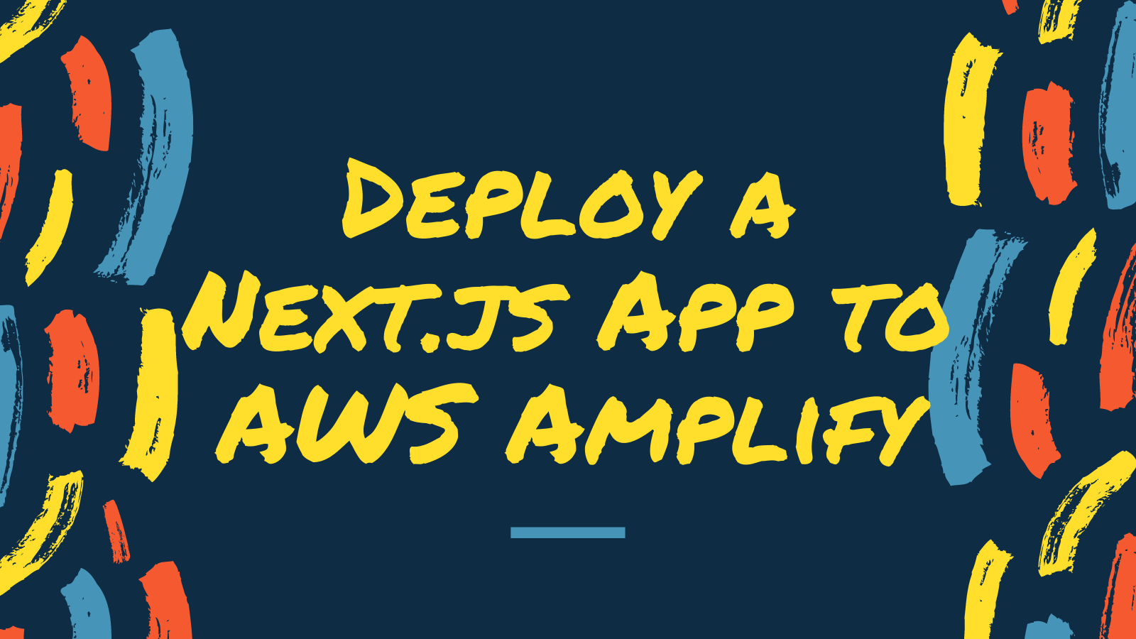 Deploy A Next Js App To Aws Amplify We Learn Code