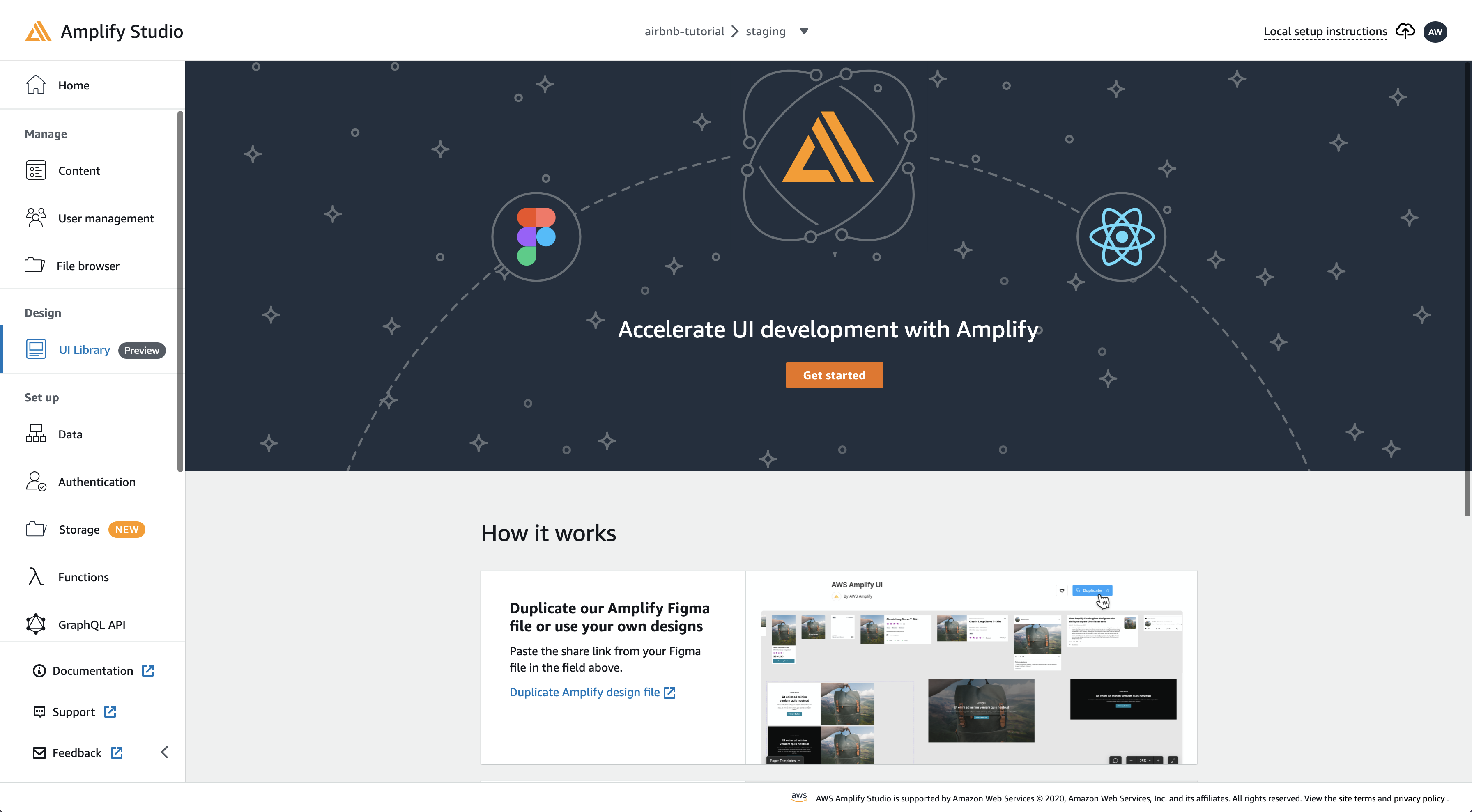 accelerate UI development with Amplify